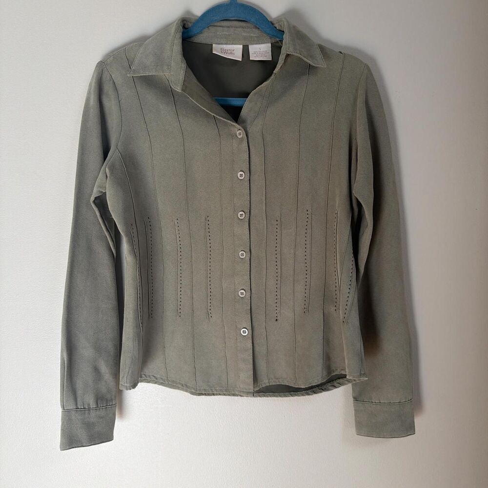 Unbranded Women's Green and Khaki Blouse